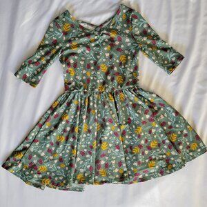 Girls floral fall print dress